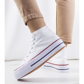 Zapatillas blancas en la plataforma Korgay blanco 1