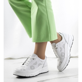 Deportivas Kaypa de piel blanca blanco 1