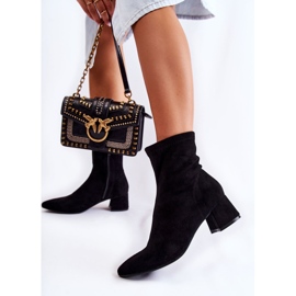 WD1 Botas Altas Mujer Ante Negro Gloriss 2