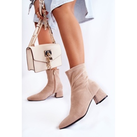 WD1 Botas Altas Mujer Ante Beige Gloriss 3