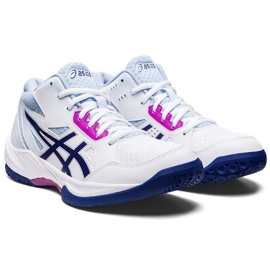 Zapatillas de voleibol Asics Gel-Task Mt 3 W 1072A081 101 blanco blanco 2