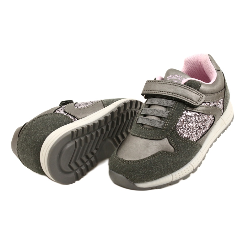 American Club ES40 Zapatos deportivos infantiles grises-silver 3
