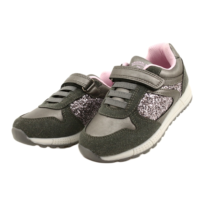 American Club ES40 Zapatos deportivos infantiles grises-silver 2 American Club ES40 Zapatos deportivos infantiles grises-silver 2