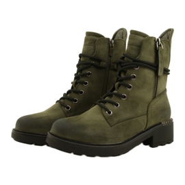 Evento Botas Altas Con Cremallera Verde 21BT35-4226 2 Evento Botas Altas Con Cremallera Verde 21BT35-4226 2