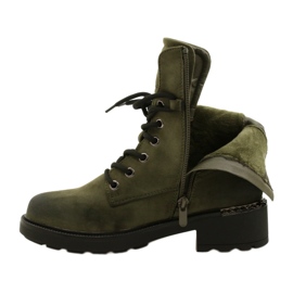 Evento Botas Altas Con Cremallera Verde 21BT35-4226 4 Evento Botas Altas Con Cremallera Verde 21BT35-4226 4