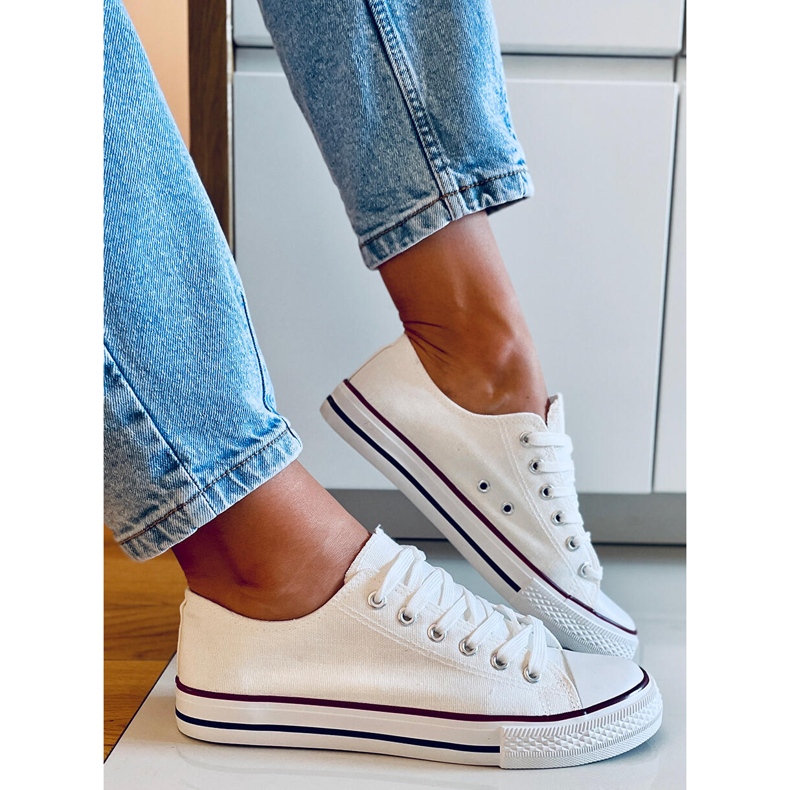 Zapatillas clásicas de mujer Basic White blanco 2