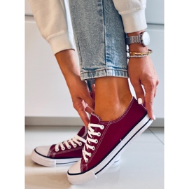 Zapatillas clásicas de mujer Basic Wine rojo 3