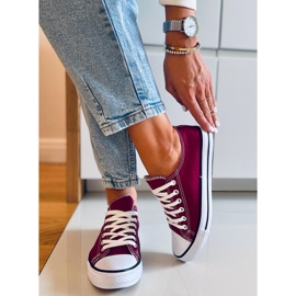 Zapatillas clásicas de mujer Basic Wine rojo 4