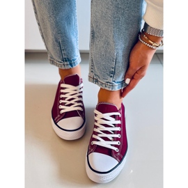 Zapatillas clásicas de mujer Basic Wine rojo 1