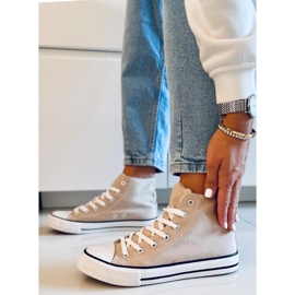 Deportivas lona Jude Kaki tobillo beige 4