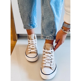 Deportivas lona Jude Kaki tobillo beige 1 Deportivas lona Jude Kaki tobillo beige 1