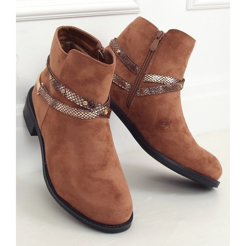 Botas mujer Zinaida Camel ante marrón 2