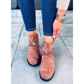 Botas mujer Zinaida Camel ante marrón 4