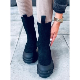 Botines Chelsea altos Telma Negro 5
