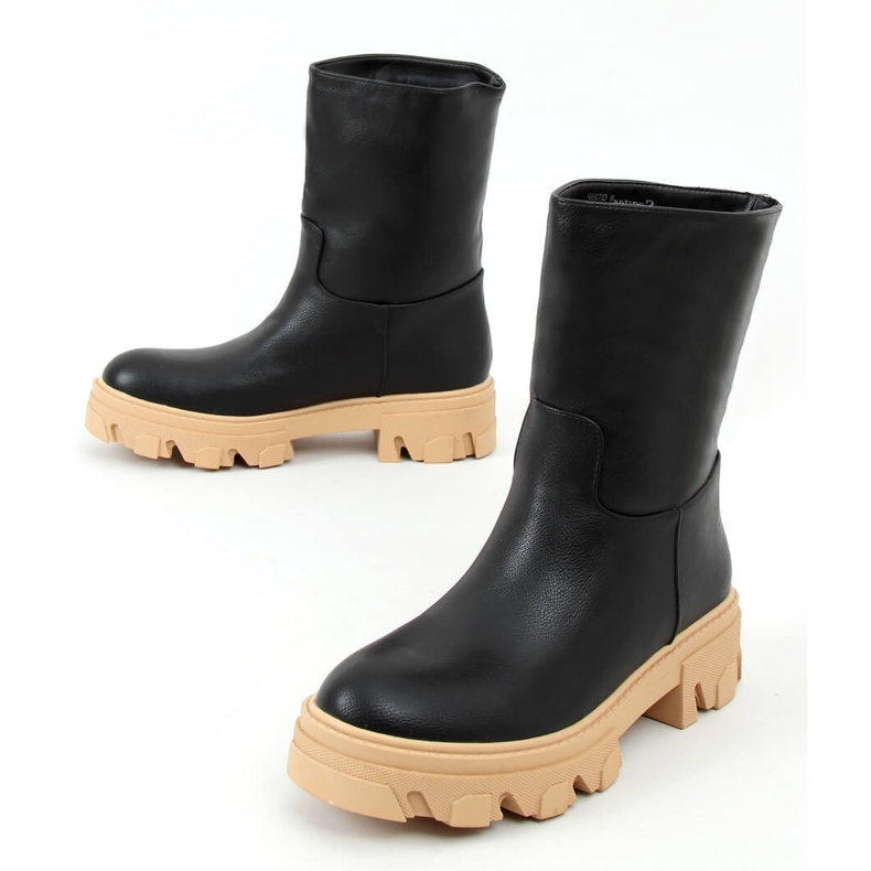 Botas con parte superior recta Seneh BLACK negro 1
