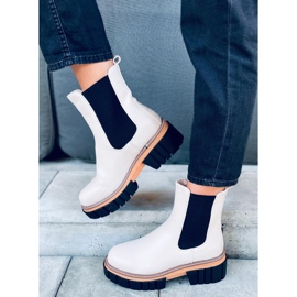 Botines Chelsea color crema para mujer Bella Beige 2