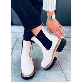 Botines Chelsea color crema para mujer Bella Beige 5