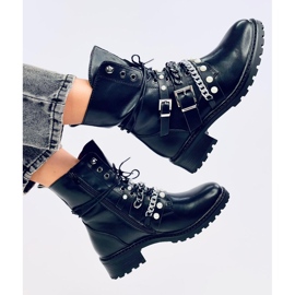 Botas militares con cadena Luba Negro 5