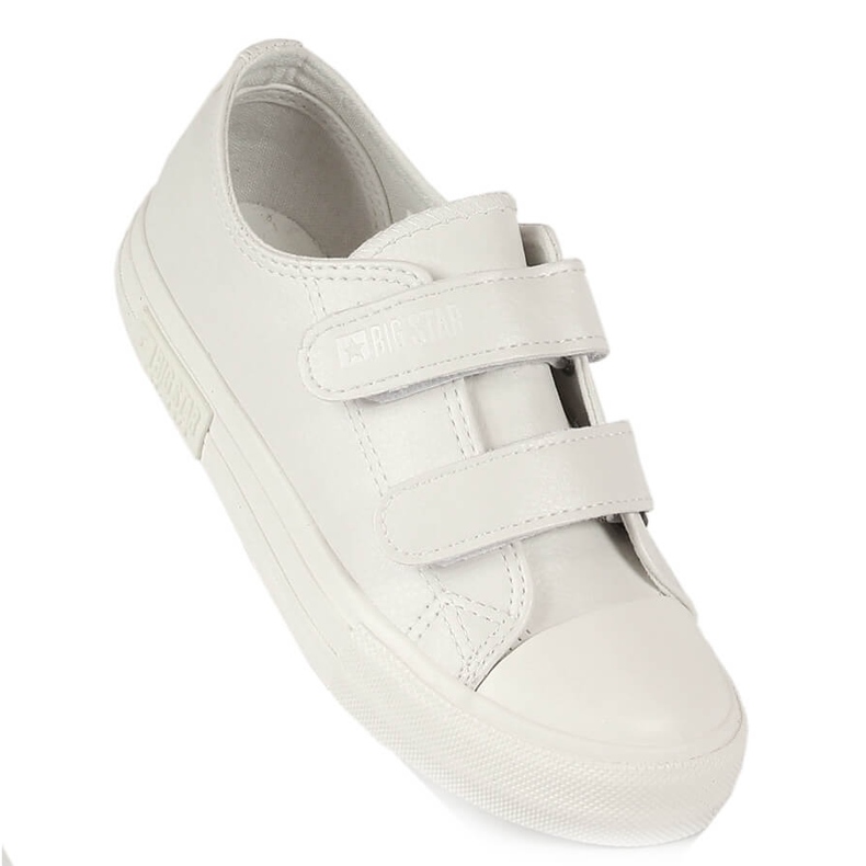 Deportivas infantiles con velcro ecopiel blanca Big Star KK374055 blanco 1