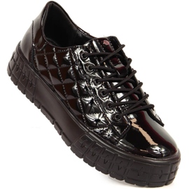Zapatos mujer charol acolchado negro Filippo 1