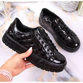Zapatos mujer charol acolchado negro Filippo 2