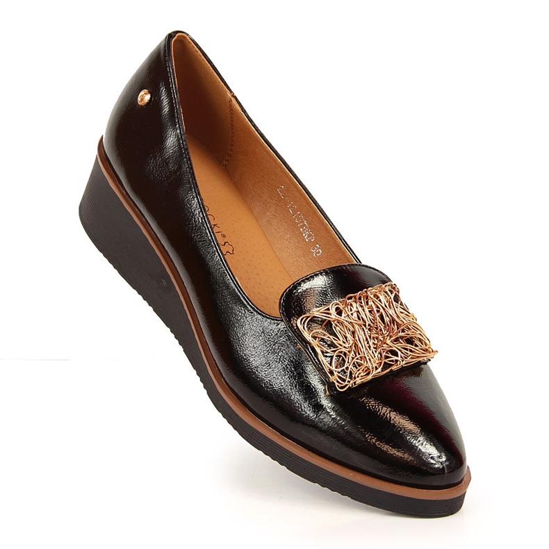 Zapatos lacados, cuñas slip-on, negro Potocki 1 Zapatos lacados, cuñas slip-on, negro Potocki 1