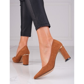 Goodin Zapatos de tacón de ante SHELOVET marrón 1