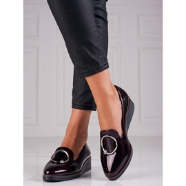Zapatos lacados W. Potocki burdeos rojo 1