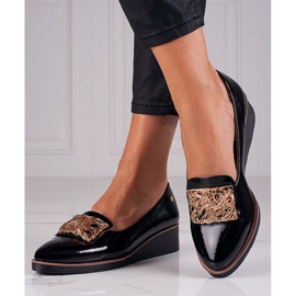 Elegantes zapatos lacados de W. Potocki negro 2