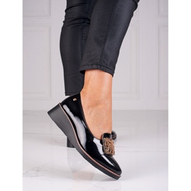 Elegantes zapatos lacados de W. Potocki negro 1