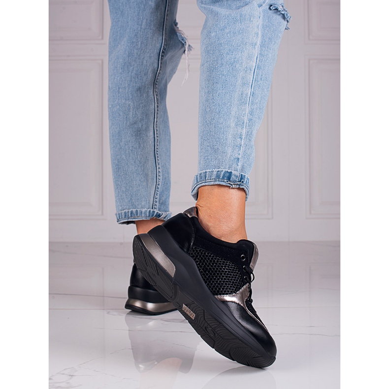 Deportivas negras elegantes Vinceza negro 1