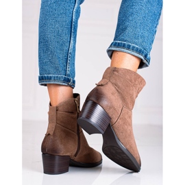 W. Potocki Botas de mujer Potocki ante marrón 2
