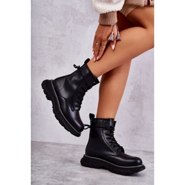 FD1 Botas De Cuero De Moda Casso Negro 3