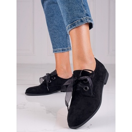 Zapatos elegantes con cordones Shelovet negro 2