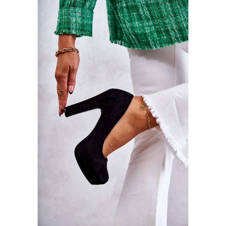 WS1 Salón Clásico Ante Tacón Negro Soro 2