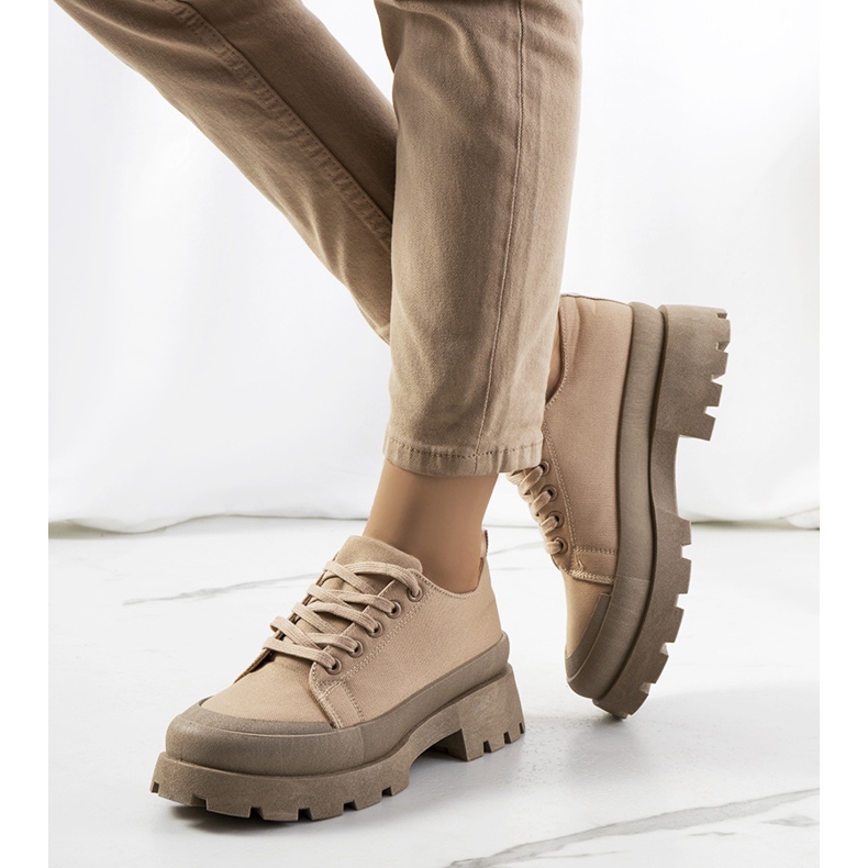 Zapatos Maryland de mujer beige 1