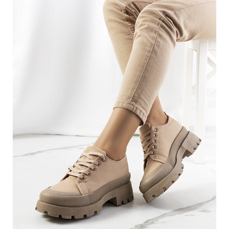 Zapatos Maryland de mujer beige 2