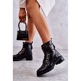 Botas Cálidas Piel Ecopiel Serpiente Negro Colira 1