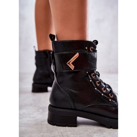 Botas Cálidas Piel Ecopiel Serpiente Negro Colira 4