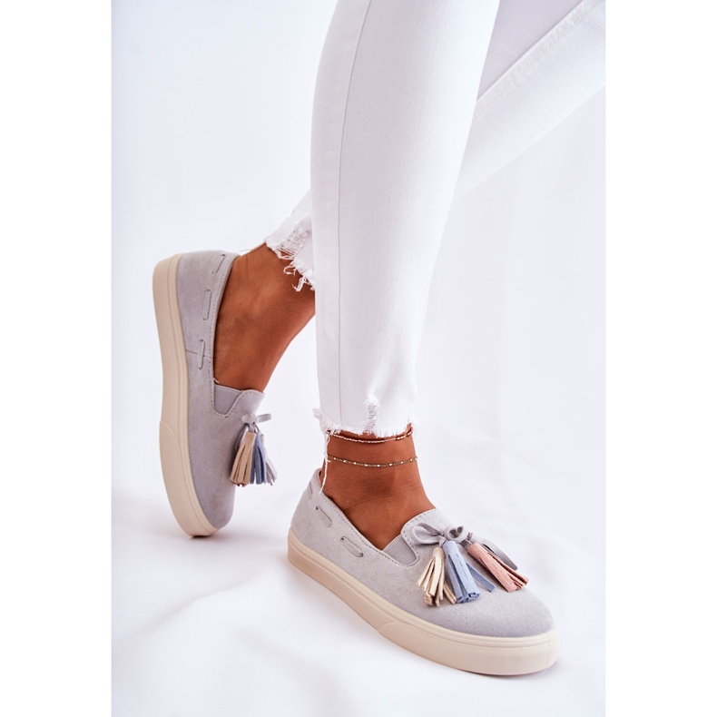 PS1 Zapatillas Mujer Slip-On Gris Venira 2