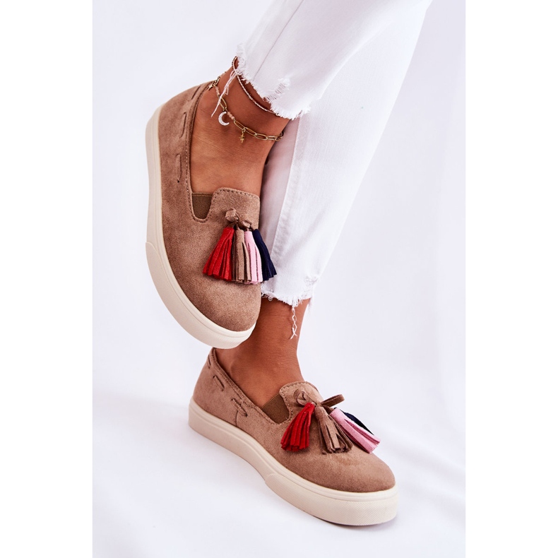 PS1 Zapatillas Mujer Slip-On Marrón Venira 2