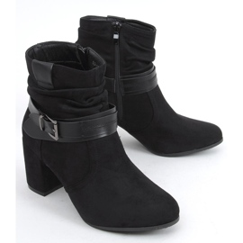 Botas Terr Black de ante con tacón negro 3