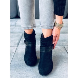 Botas Terr Black de ante con tacón negro 4