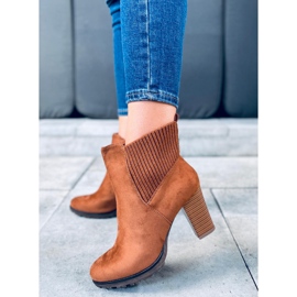 Botas de tacón de mujer Rosst Camel marrón 1