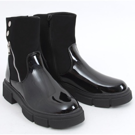 Botas Unni lacadas en negro 4