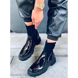 Botas Unni lacadas en negro 5
