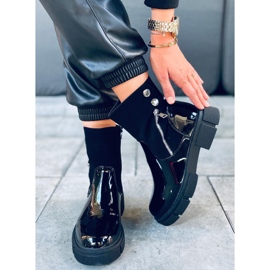 Botas Unni lacadas en negro 7