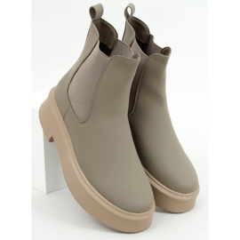 Botines Chelsea con suela gruesa Laos Green gris verde 1