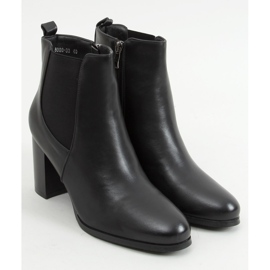 Botines clásicos de tacón de Elvira Black negro 1