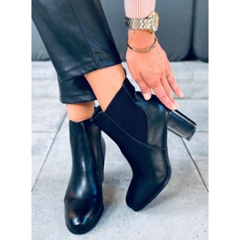 Botines clásicos de tacón de Elvira Black negro 5